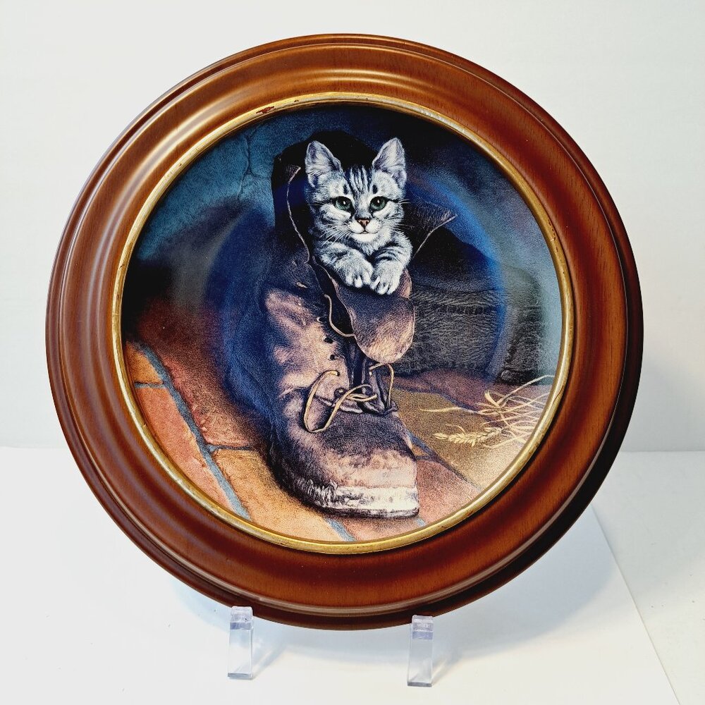 w s george “puss in boot” victorian cat Capers collection decorative plate